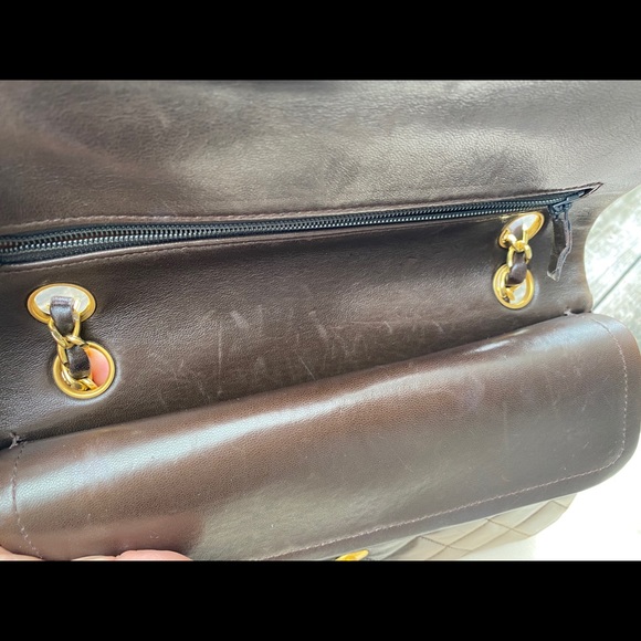 Chanel Quilted Lambskin 9” Double Flap Chain Bag - Picture 8 of 16